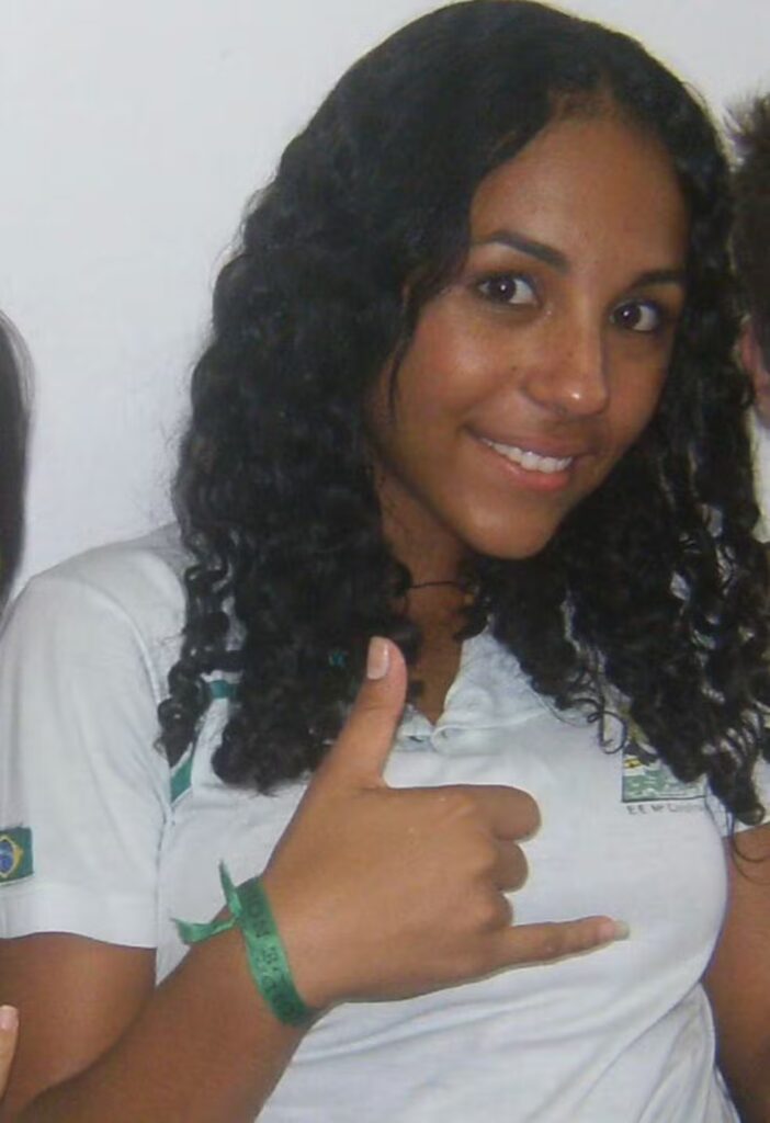 Samille na adolescência. Foto: Arquivo Pessoal